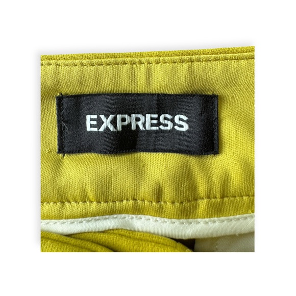 Express ankle super high rise pants Stylish chinos bright hue Size 4 small new - Picture 13 of 13